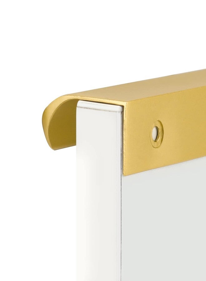 goldenwarm مقابض سحب ذهبية مات 10 عبوة 3 إنش لمطبخ الخزائن، مقابض درج من النحاس المصقول، أدوات حافة للخزائن - Image 4