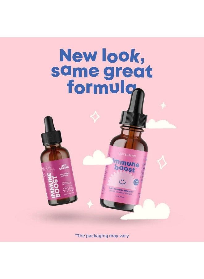 جوي سبرينج JoySpring Immune Drops - مكمل دعم مناعة الأطفال (1 أونصة سائلة، 30 وجبة) مع سائل البلسان العضوي، وإشنسا، وجذر عنب أوريغون، وقشر البرتقال للأعمار من 2 إلى 16 عامًا وما فوق والبالغين. - Image 2