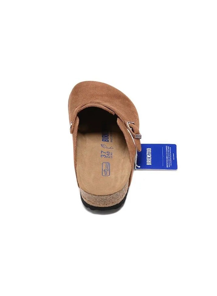 BIRKENSTOCK Boston Soft Footbed Suede Leather-Wide（Sizing runs large; order one size smaller） - Image 5