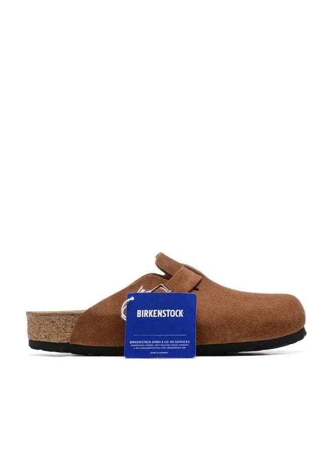 BIRKENSTOCK Boston Soft Footbed Suede Leather-Wide（Sizing runs large; order one size smaller） - Image 1