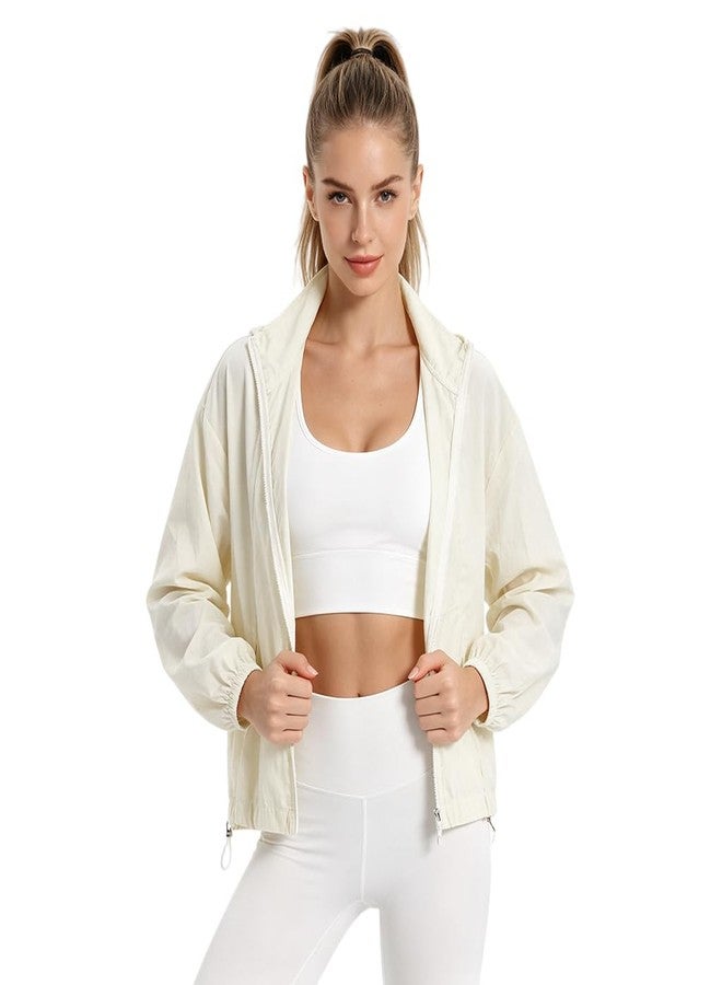 PALAY® UV Protection Jacket Women, Stylish Suncoats for Women, Zip-up Loose Fit Casual Jacket, Stand Collar Jacket with Pockets, Adjustable Hem, Lightweight Outdoor Sports Outerwear - Image 1