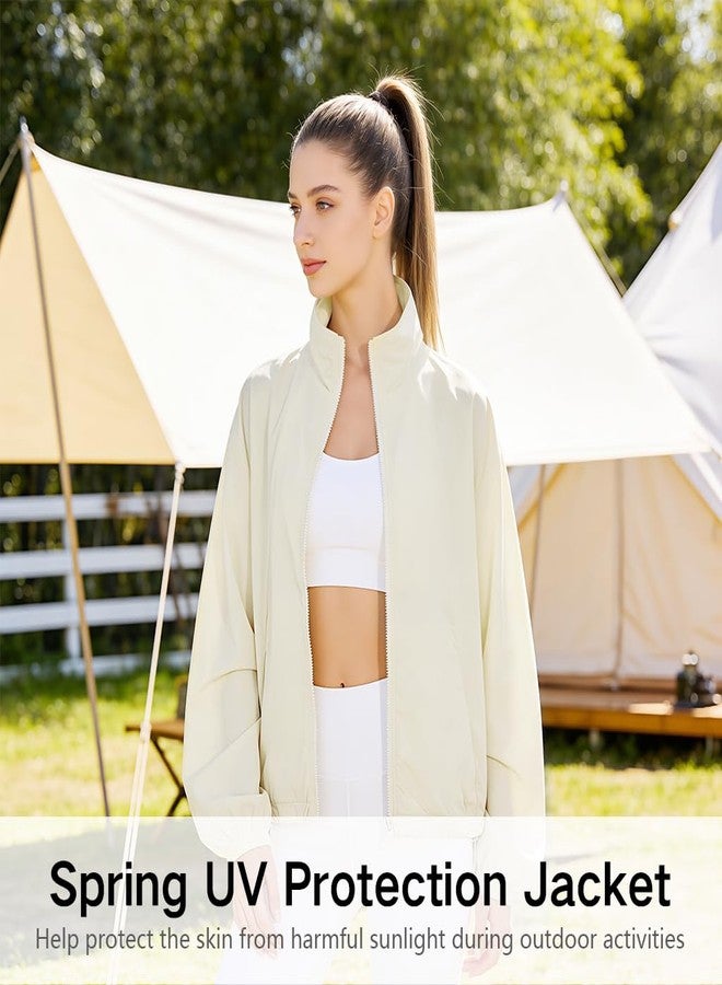 PALAY® UV Protection Jacket Women, Stylish Suncoats for Women, Zip-up Loose Fit Casual Jacket, Stand Collar Jacket with Pockets, Adjustable Hem, Lightweight Outdoor Sports Outerwear - Image 5