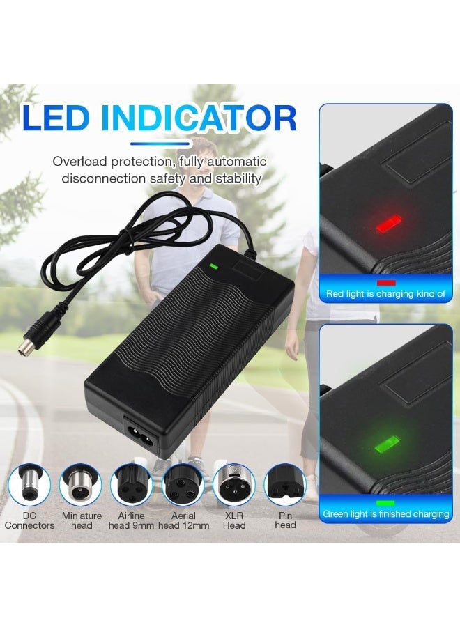 KOWVOWZ Electric Scooter Charger 42V 2A DC Power Adapter for Self-Balancing Hoverboard With 6 Connections - Image 4