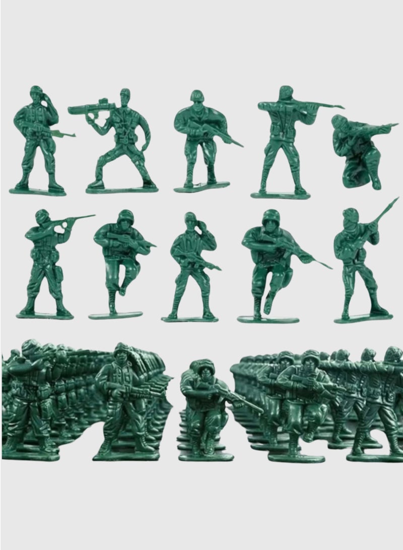 Strategy and Fun in a Small Army - 100 Pieces of Green Soldiers for Kids Full of Excitement and Fun  - Image 2