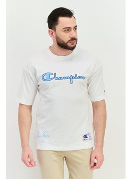Champion Men Sportswear Fit Short Sleeve Outdoor T-Shirt, White Combo  - Image 1