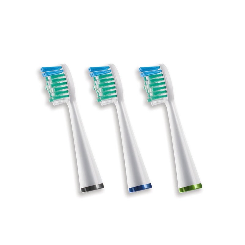 Waterpik Standard Brush Heads Replacement Tooth Brush Heads For Former SensonicComplete Care Models SRRB3W 3 Count - Image 1