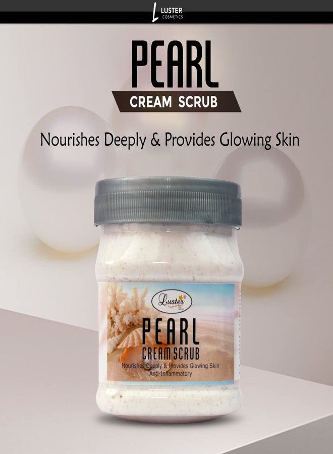 لاستر كريم مقشر للوجه برائحة اللؤلؤ اللامع | غني بمكونات طبيعية | يغذي البشرة بعمق ويمنحها إشراقة رائعة | كريم مقشر للوجه والجسم للبشرة الدهنية والجافة | خالٍ من البارابين والكبريتات - 500 مل - Image 2