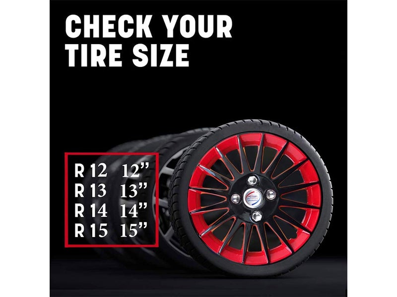 Auto Pearl Autopearl Car Full Wheel Cover Caps Red and Black 12Inches Press Type Fitting for Alto 800 2016 - Image 3
