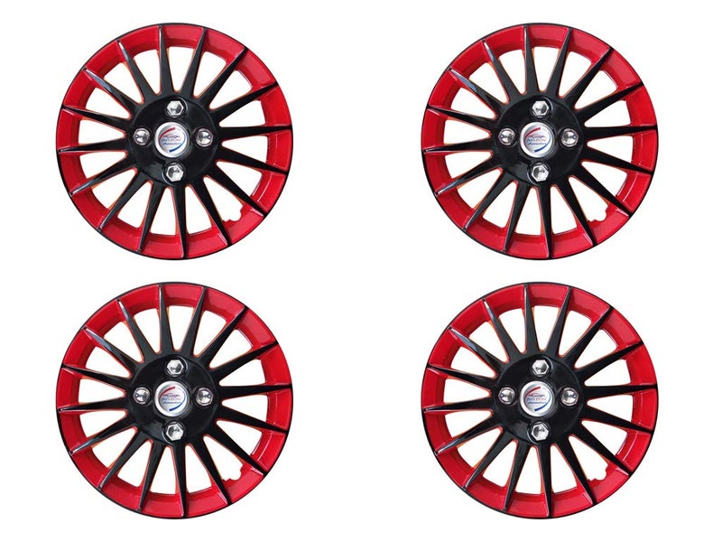 Auto Pearl Autopearl Car Full Wheel Cover Caps Red and Black 12Inches Press Type Fitting for Alto 800 2016 - Image 2