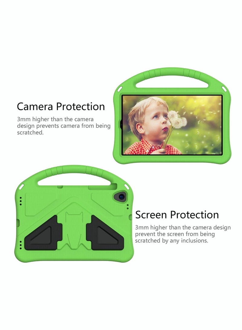 Zikra Kids Tablet Case for Lenovo Tab M10 HD 2nd Gen/Smart Tab M10 HD 2nd Gen TB-X306F TB-X306X Lightweight Friendly Shockproof Handle Stand Cover Case Green - Image 4