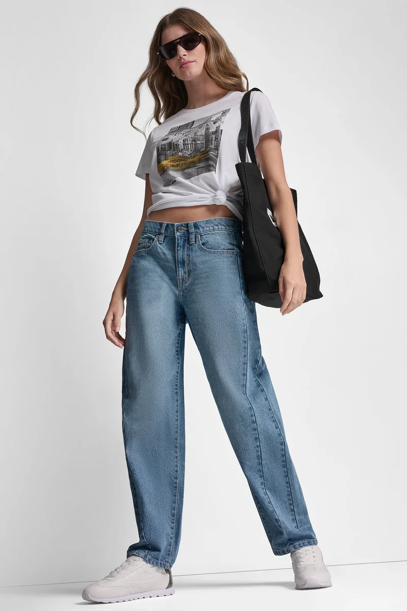 DKNY  DKNY RHINESTONE TAXI TOP for Women | Best Price UAE