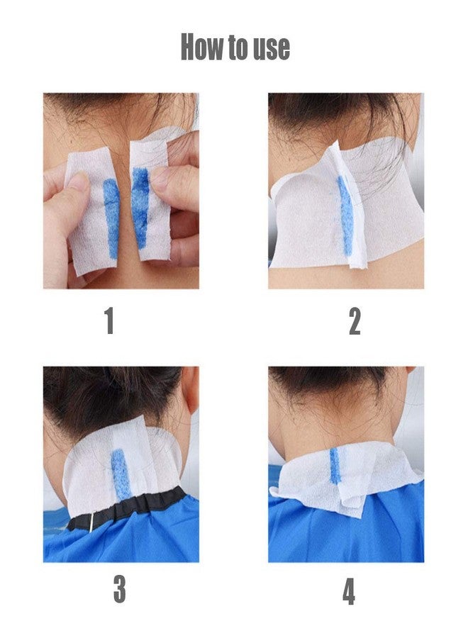 Erioctry 2 Rolls Disposable Barber Neck Strip Stretchy Paper Neck Band Neckband Hair Cutting Barber Salon Ruffle Tissue Strip Collar Wrap Hairdressing Accessory for Salon Hair Cutting Styling - Image 5