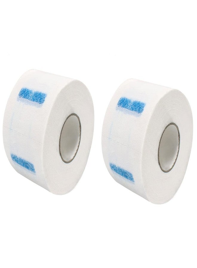 Erioctry 2 Rolls Disposable Barber Neck Strip Stretchy Paper Neck Band Neckband Hair Cutting Barber Salon Ruffle Tissue Strip Collar Wrap Hairdressing Accessory for Salon Hair Cutting Styling - Image 1
