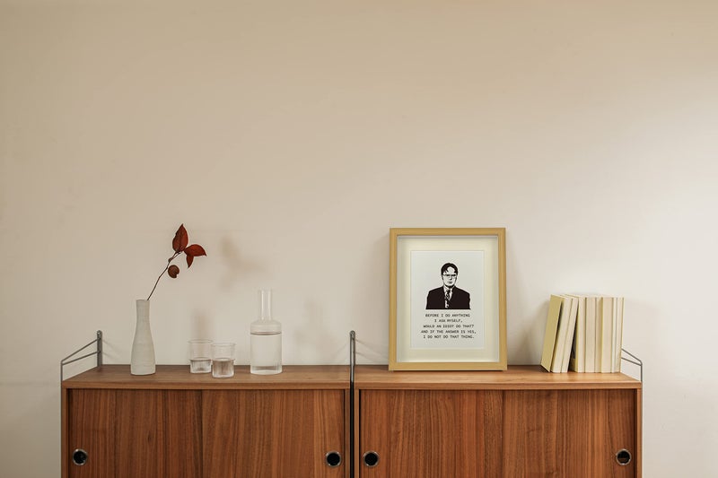 Time Roaming The Office Merchandise Motivational Photo Frame Wall Art The Office Quote Poster for Coworker  Friend or The Office TV Show Fans  (8"" X 10"") - Image 2