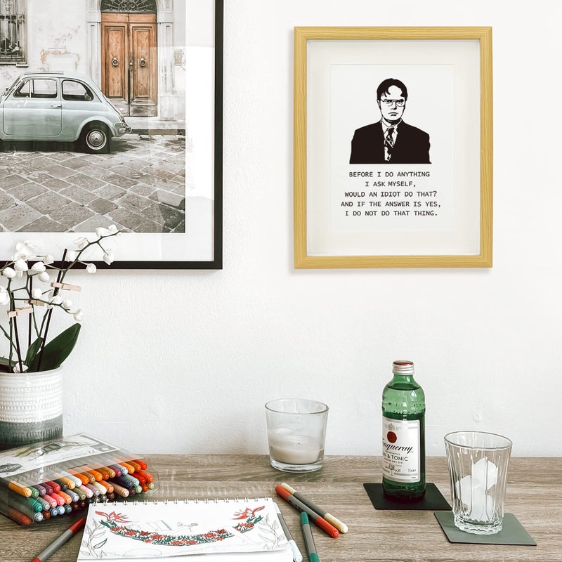 Time Roaming The Office Merchandise Motivational Photo Frame Wall Art The Office Quote Poster for Coworker  Friend or The Office TV Show Fans  (8"" X 10"") - Image 5