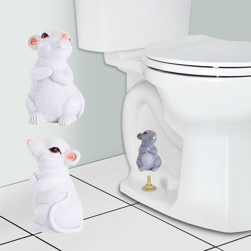 Joogour Toilet Bolt Caps,2PCS Toilet Bolt Covers Decorativeï¼ŒResin cute funny Toilet Screw Cover Caps,Toilet Caps for Bottom of Toilet Easy Installation Toilet Replacement Parts (F) - Image 3