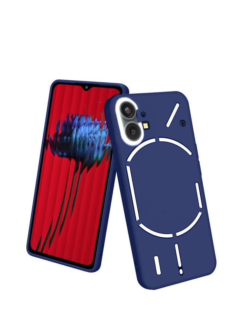 Raxoom Liquid Silicone Ultra-Thin TPU Phone Case Cover for Nothing Phone 1 (5G, 2022) â€“ Slim Soft Shockproof Protective Back Cover with Anti-Fingerprint Matte Finish â€“ Navy Blue - Image 2