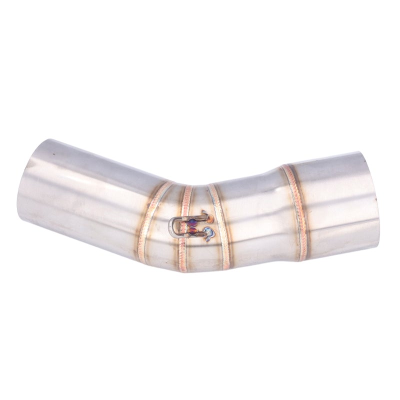 Exhaust Mid Tube: 1mm Stainless Steel Tapered Pipe - Hydroforming Tech for Smooth Exhaust Flow, No Fault Code Installation for Ninja ZX10R 2008-2021 - Image 1
