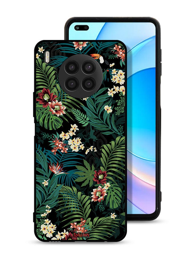 Tolwak Huawei nova 8i Protective Case Cover Tropical Leaves - Image 1