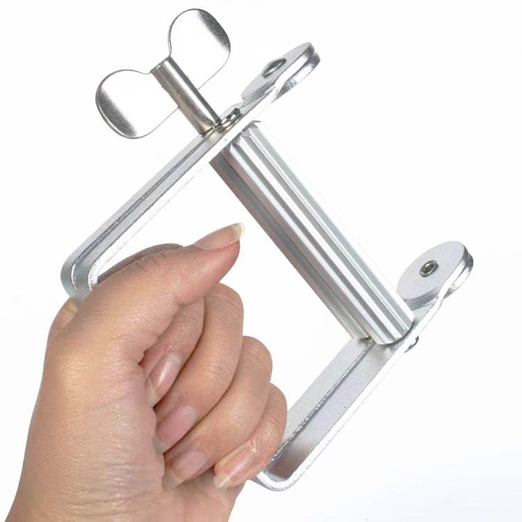 YNHIAG Toothpaste Squeezer, Full Metal Tube Squeezer Toothpaste Dispenser Tool Multifunctional Roller Squeezer for Artist, Hair Salon, Painter,Cosmetics, Paint Tube, Color Dye, Hand Cream (4.3*3.2*1.6 In) - Image 1