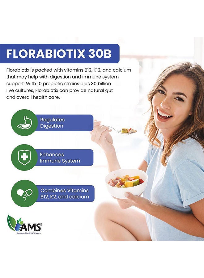 AMS Florabiotix 30 Billion Probiotic Capsules 30's - Image 3