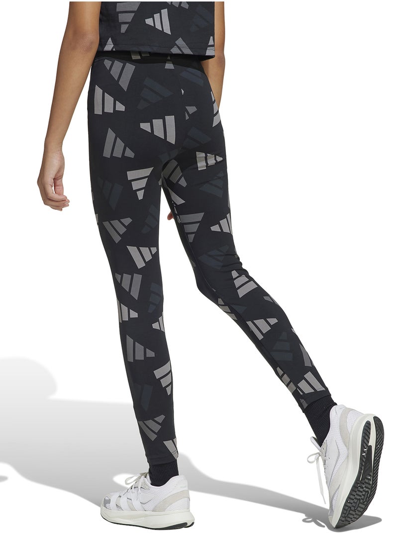 Adidas Youth Seasonal Essential Logo Celebration Leggings  - Image 2