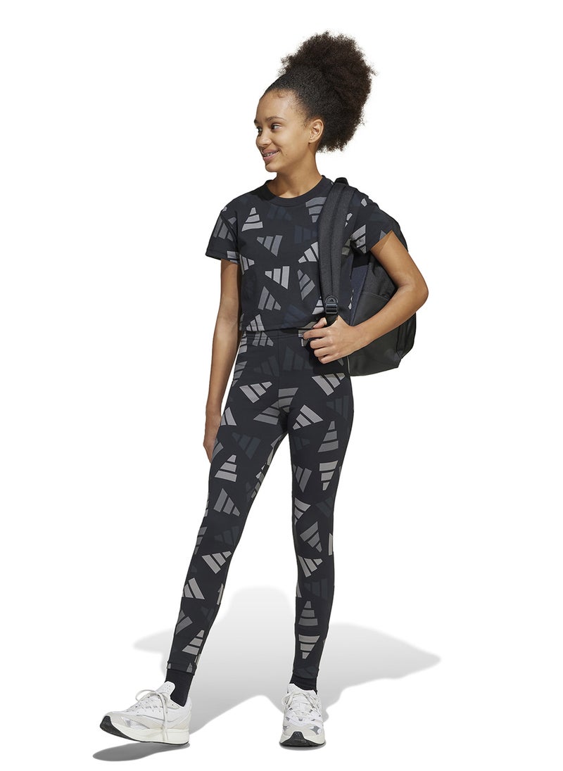 Adidas Youth Seasonal Essential Logo Celebration Leggings  - Image 5