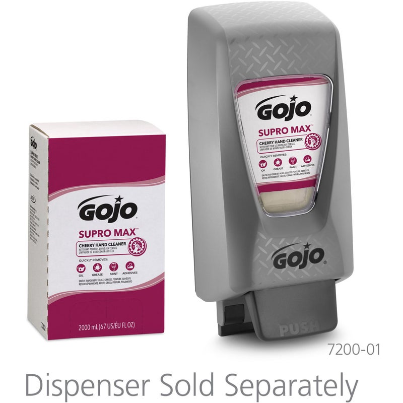 Gojo SUPRO+MAX+Cherry+Lotion+Hand+Cleaner%2c+2000+ml+Refill (67 FL OZ) - Image 4