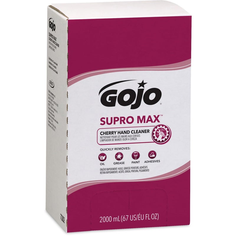 Gojo SUPRO+MAX+Cherry+Lotion+Hand+Cleaner%2c+2000+ml+Refill (67 FL OZ) - Image 1