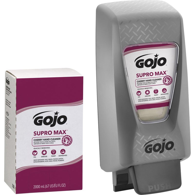 Gojo SUPRO+MAX+Cherry+Lotion+Hand+Cleaner%2c+2000+ml+Refill (67 FL OZ) - Image 2