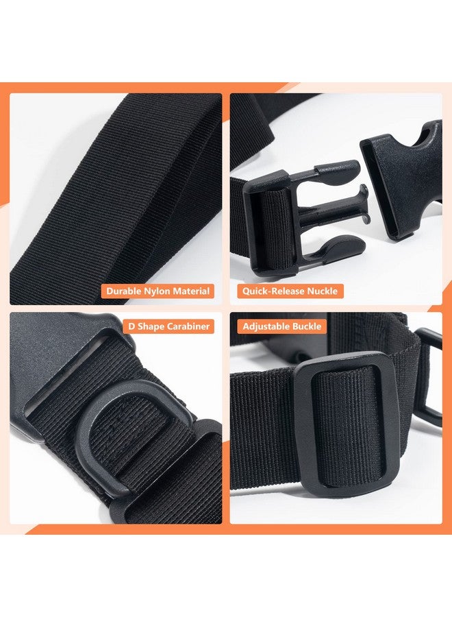 TXIN Tactical Belt, Mens Nylon Military Waist Canvas Belts With Adjustable Quick-Release Buckle Strap, Black - Image 3