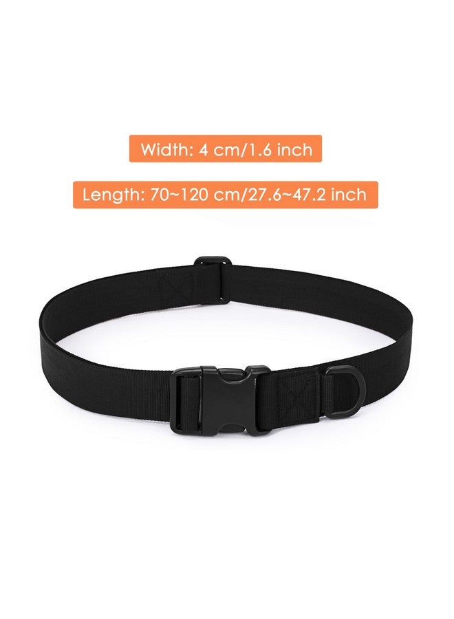 TXIN Tactical Belt, Mens Nylon Military Waist Canvas Belts With Adjustable Quick-Release Buckle Strap, Black - Image 2
