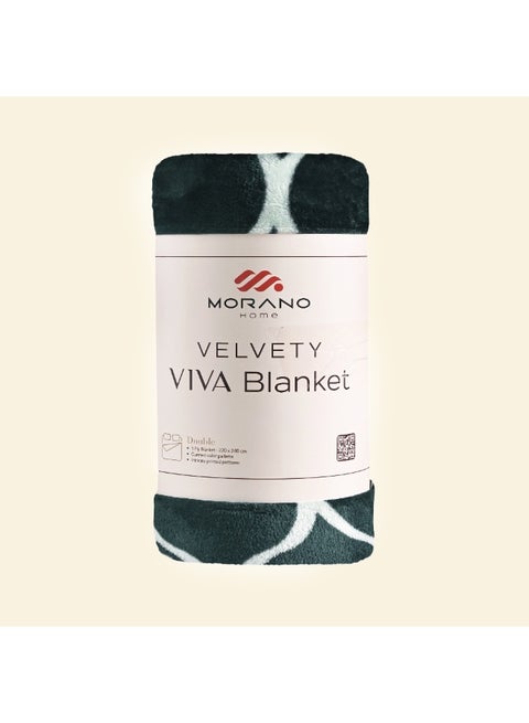 Morano Viva Blanket – Printed Model, 220x240 CM, Lightweight Ultra-Soft Polyester Throw with Elegant Finish, Stylish Colors,Warm and Cozy Blanket for Bed or Sofa