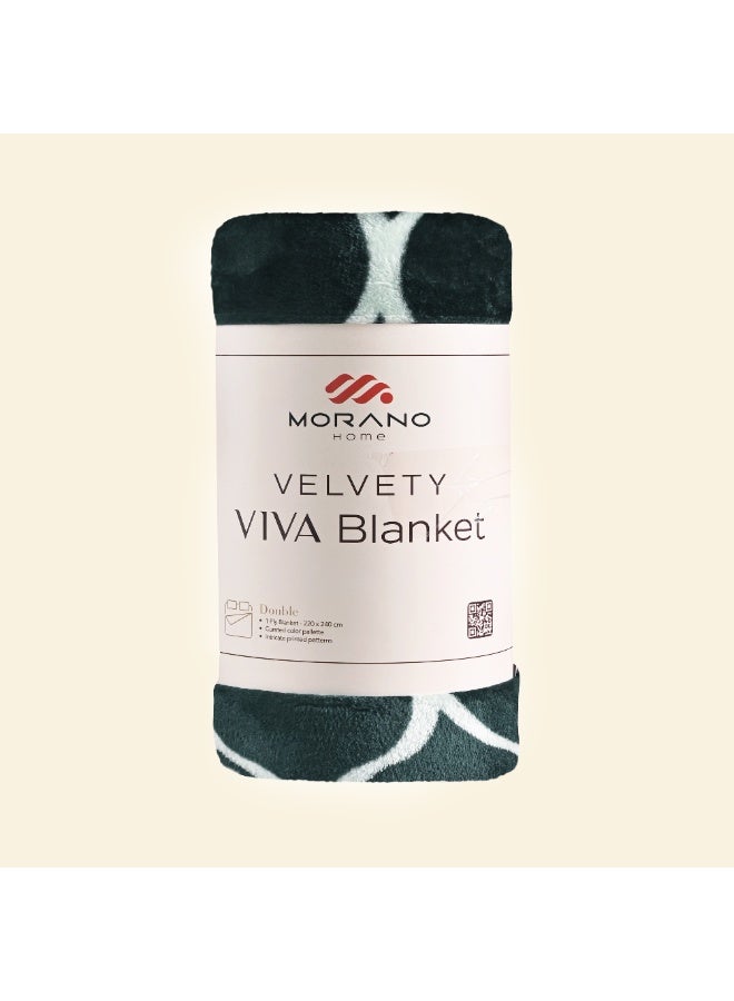 Morano Viva Blanket – Printed Model, 220x240 CM, Lightweight Ultra-Soft Polyester Throw with Elegant Finish, Stylish Colors,Warm and Cozy Blanket for Bed or Sofa - Image 2