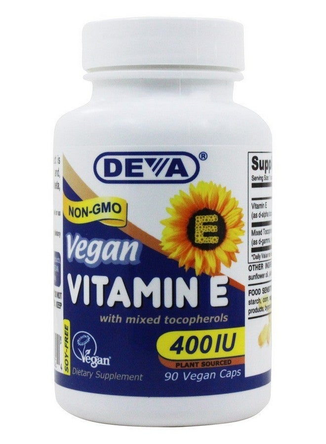 Deva Vegan Vitamins Vit E400Iumixed Tocop. 90 Vcap - Image 3