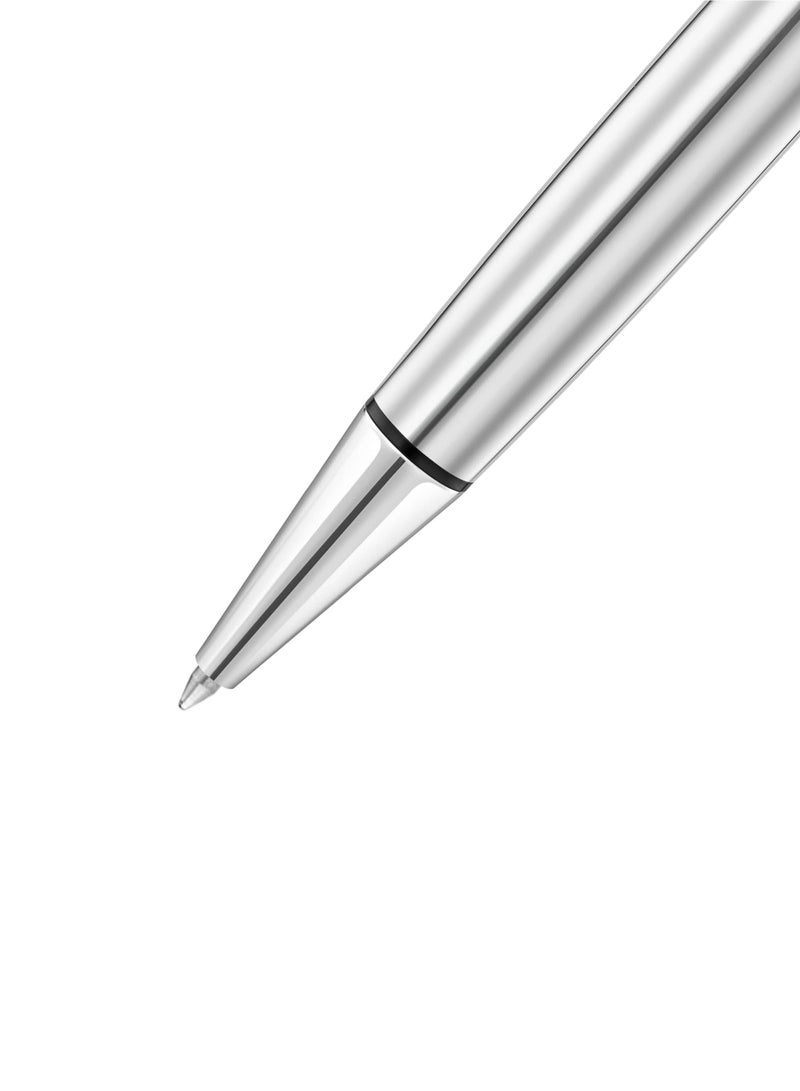 دوكاتي كورس قلم ستايل للرجال بنقطة حفر متوسطة، قبضة ثابتة، حبر أزرق، لمسات من ألياف الكربون السوداء والفولاذ المقاوم للصدأ - ١٤٠ مم - Image 3