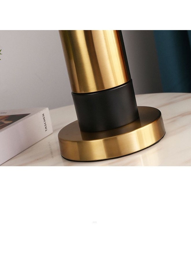 Modern Cylindrical Table Lamp with Fabric Shade and Metal Base – Elegant Ambient Lighting for Bedroom & Living Room - Image 3