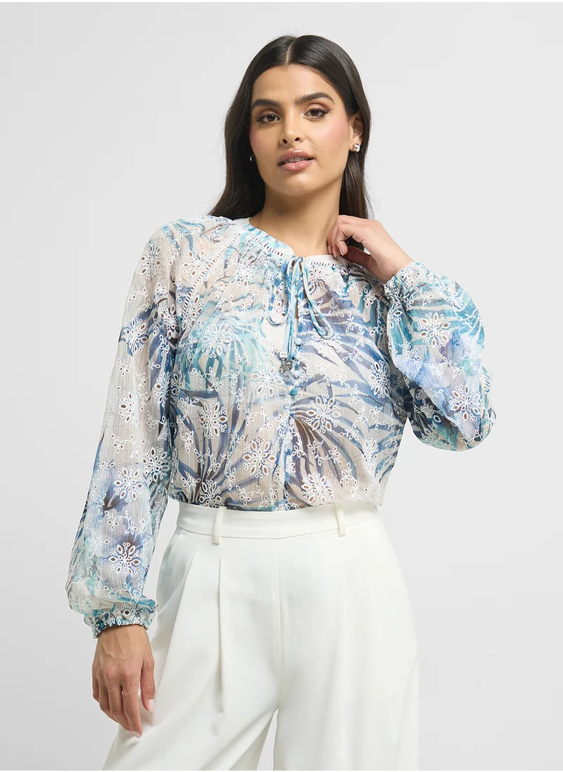 GUESS Danile Embro Top