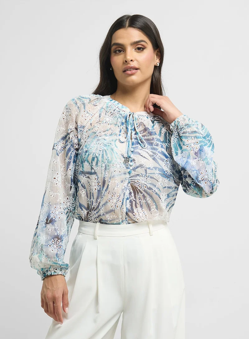 جس إل إس دانيل بلوزة مطرزة