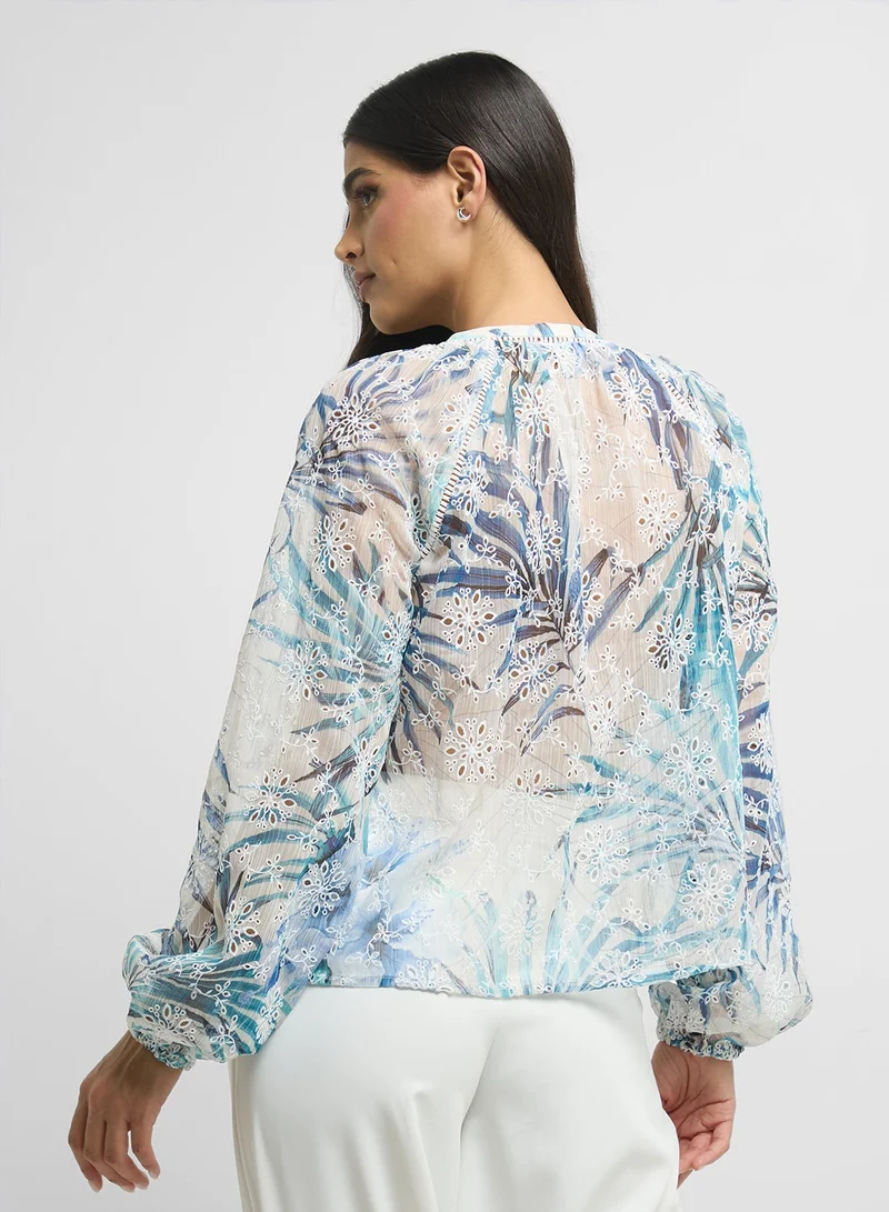 جس إل إس دانيل بلوزة مطرزة