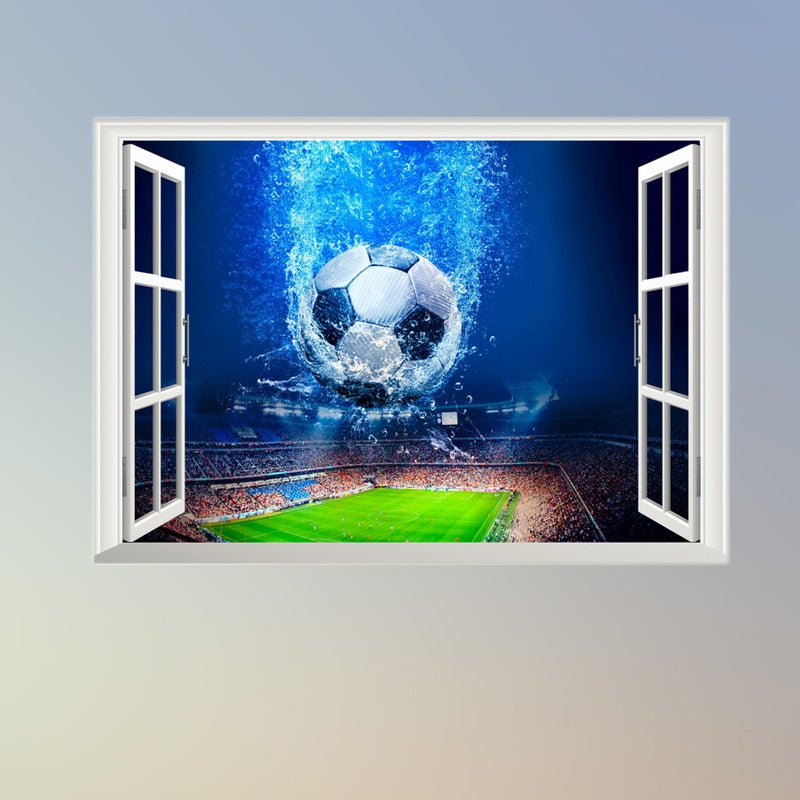 2pcs Soccer Printed Wall Poster Hallway Bedroom Dormitory Ingenious Decoration Picture - Image 4