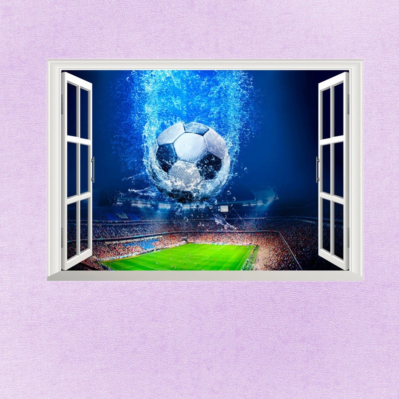 2pcs Soccer Printed Wall Poster Hallway Bedroom Dormitory Ingenious Decoration Picture - Image 1