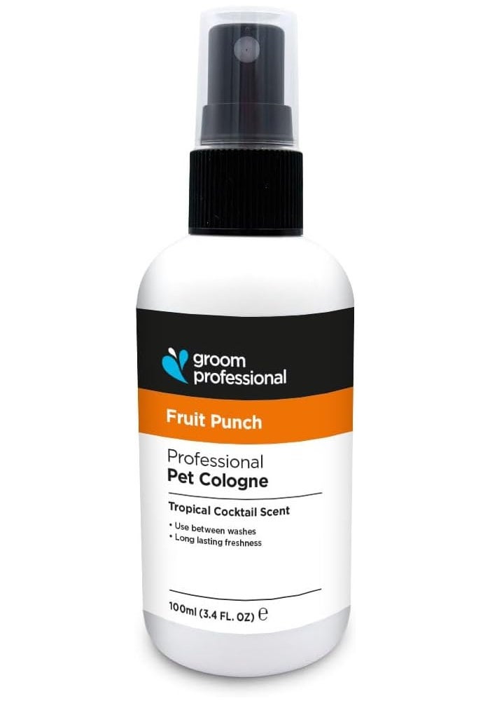 Groom Professional Fruit Punch Pet Cologne 100 ml - Tropical Cocktail Scent for Dogs - Image 1