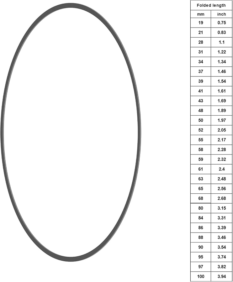 Square Rubber Drive Belt 1 2mm Folded Size 31mm for Turntables Tape Recorders High Elasticity - Image 5