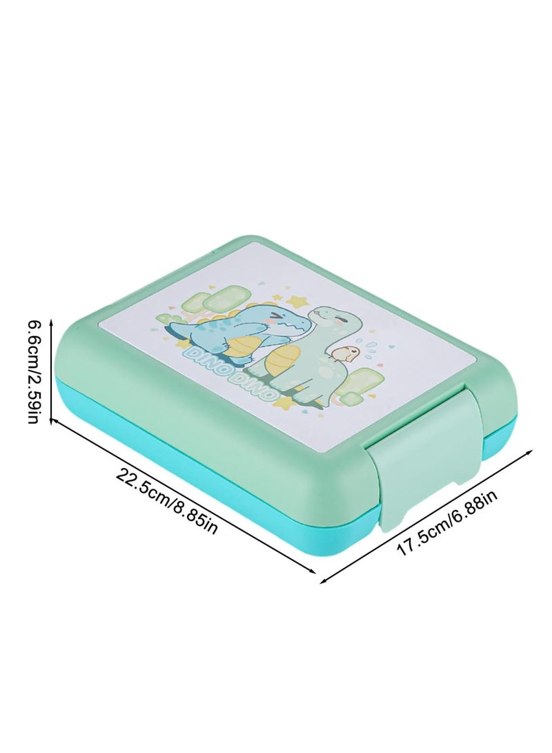 إسكدنيا صندوق غداء ديناصور كارتوني مانع للتسرب - حاويات تخزين الطعام للغداء، صندوق غداء للأطفال والمراهقين - Image 5