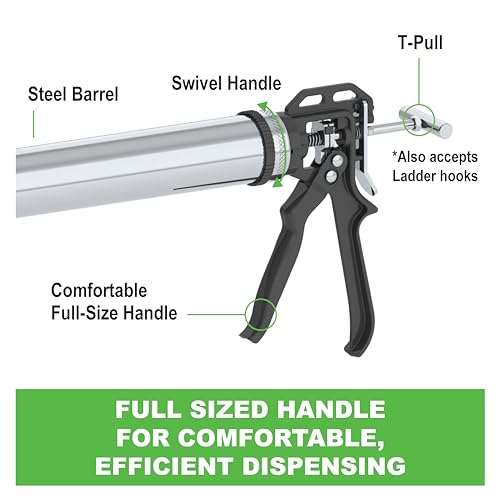 Albion Engineering B12B30 B-Line Manual Bulk Caulking Gun, 30 oz, 12:1 Drive - Image 3