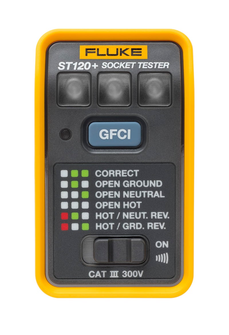 جهاز اختبار مقبس GFCI من فلوك ST120 مع جرس صوتي