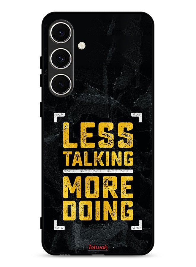 Tolwak Samsung Galaxy A56 5G Protective Case Cover Less Talking More Doing - Image 1
