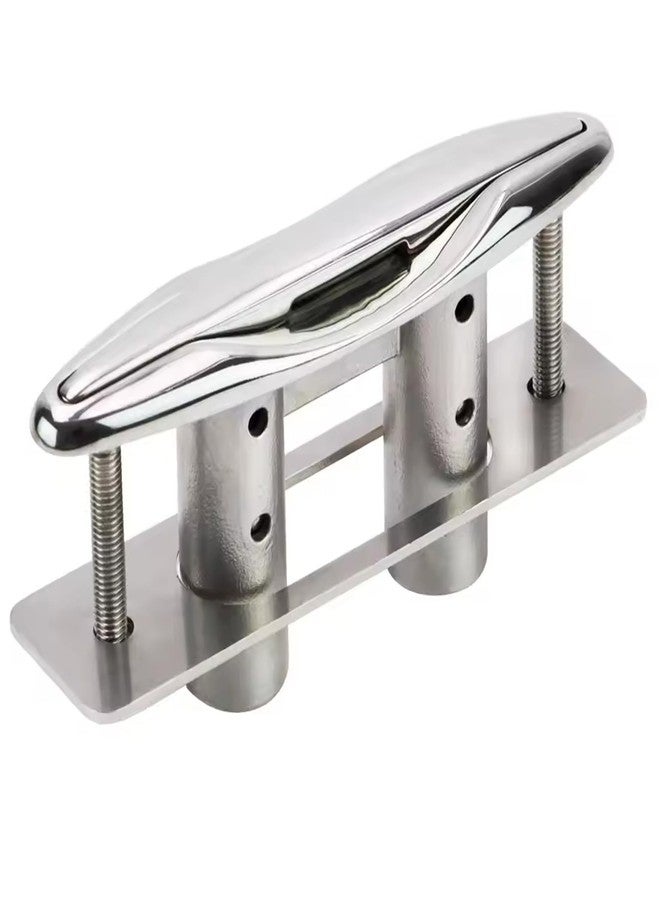 Laorde Pop Up Boat Cleat, 316 Stainless Steel, Retractable Marine Grade Flush Mount Dock Cleat with Backing Plate for Yacht (6 inch 1 PCS) - Image 1