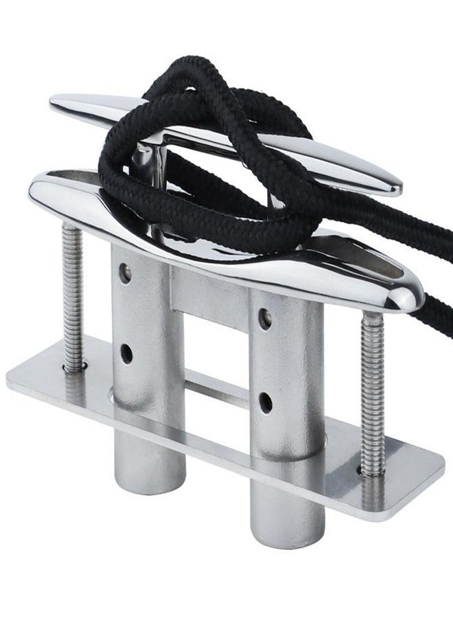 Laorde Pop Up Boat Cleat, 316 Stainless Steel, Retractable Marine Grade Flush Mount Dock Cleat with Backing Plate for Yacht (6 inch 1 PCS) - Image 2